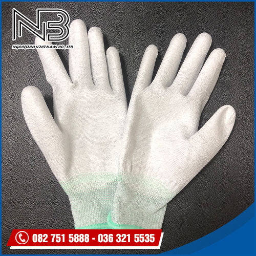 Găng tay cacbon phủ PU bàn ( size M )
